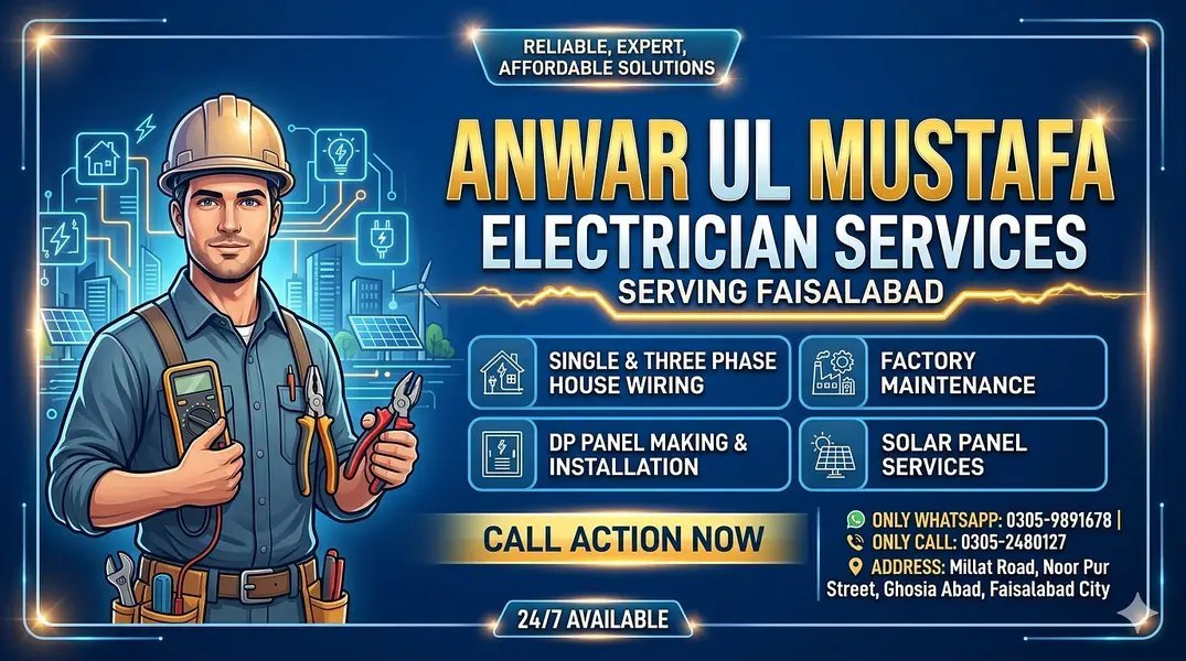 Anwar Ul Mustafa Electrician Service