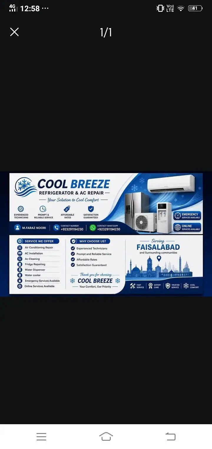 Cool Breeze Refrigerators & Ac Repair