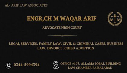 Advocate Ch M Waqar Arif