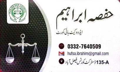 Advocate Hufsa Ibrahim