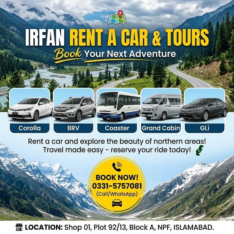 Irfan Rent A Car & Tours