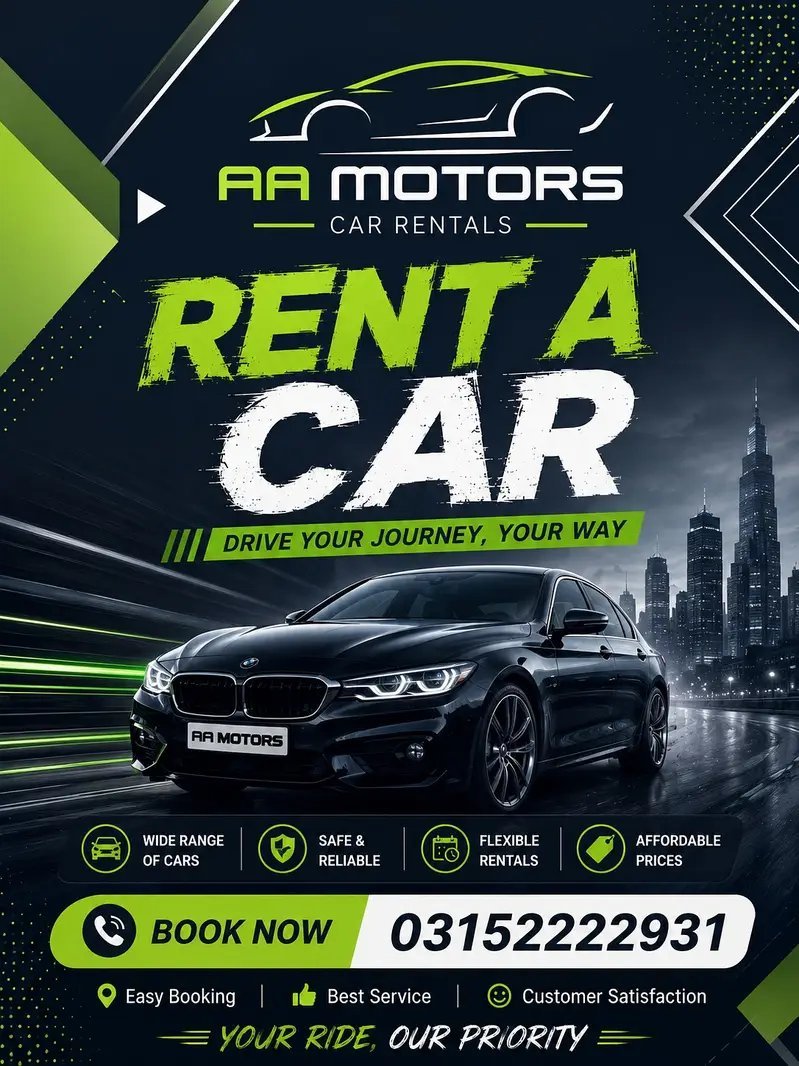 Self Drive & With Driver | Rent A Car Pakistan | Rent A Car Islamabad