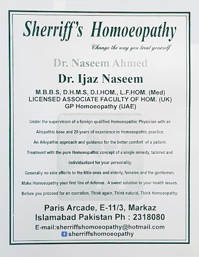 Sherriff'S Homoeopathy Islamabad