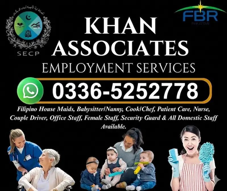 House Maids , Helper , Baby Sitter , Chef , Cook, Nurse, Patient Care