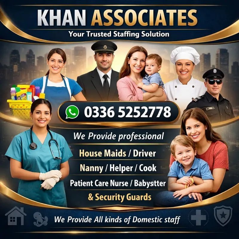 Maids ,Cook ,Chef, Chienese Cook, Pakistani Cook, Driver ,Patient Care