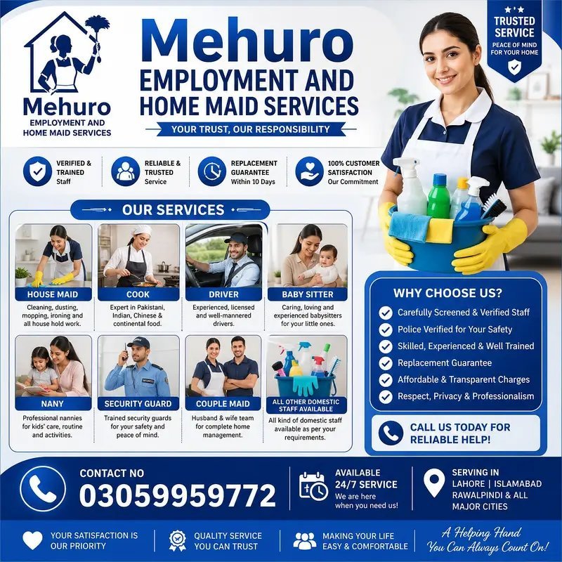 Maids And Domestic Staff Services