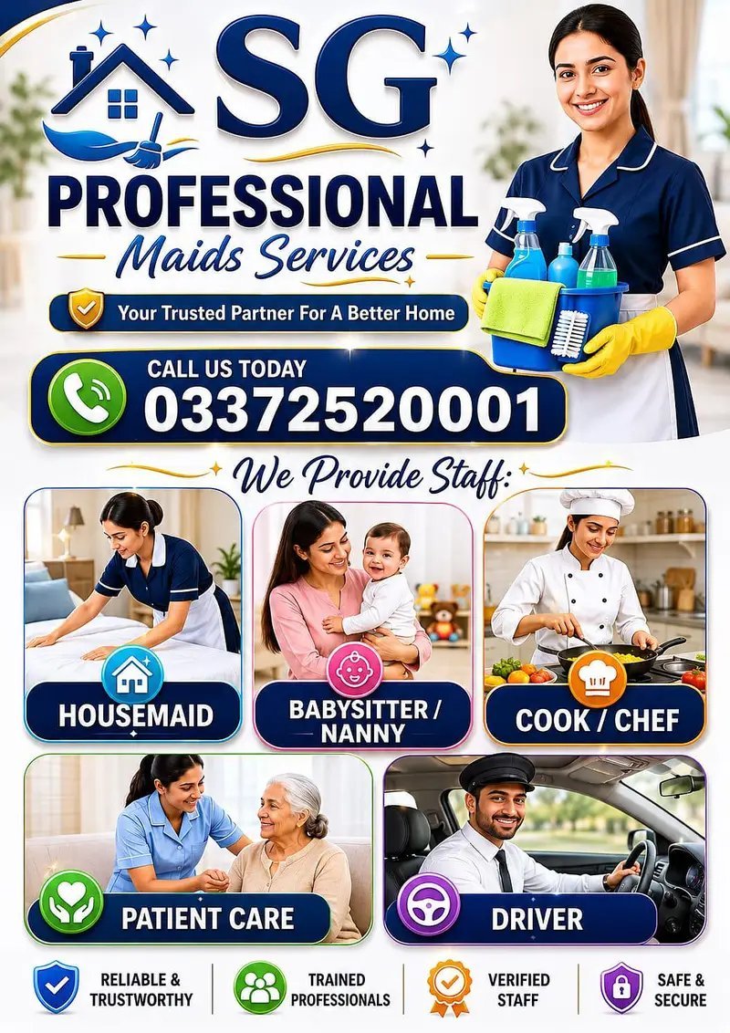 House Maid Helper Cook Patient Care