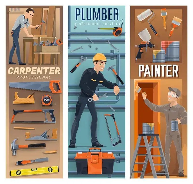 Painter Available Carpenter Work And Plumbing Services