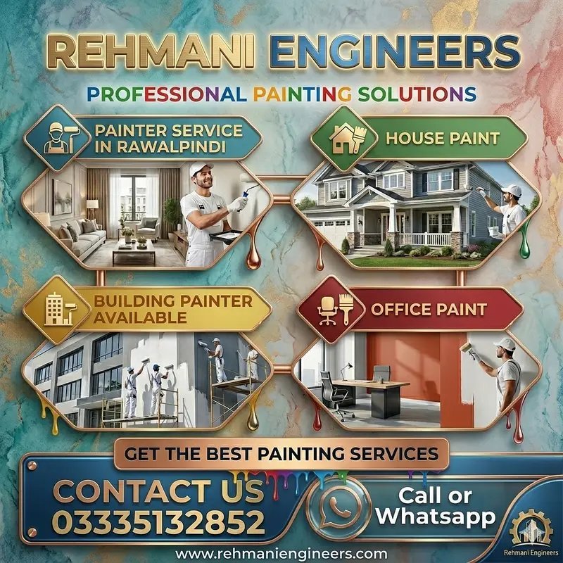 Painter Service In Rawalpindi/ House Paint /Building Painter Available