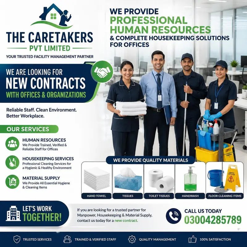 Professional Human Resources, Housekeeping Services & Material Supplies