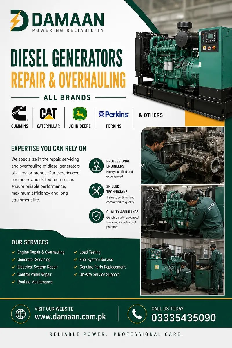 Diesel Generator Repair & Overhauling Services