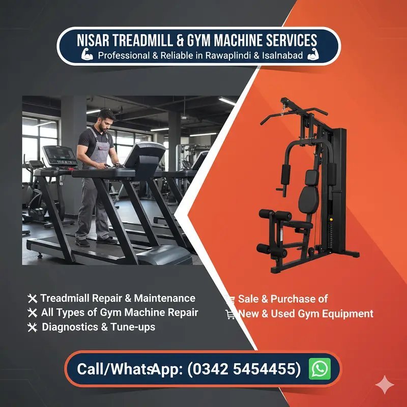 Nisar Treadmill & Gym Machine Services