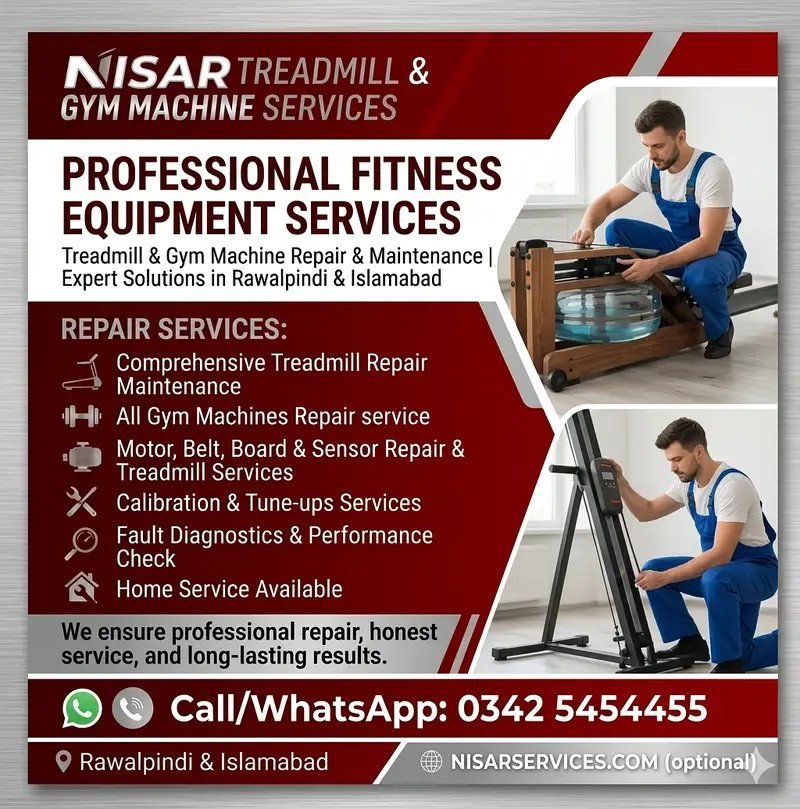 Nisar Treadmill & Gym Machine Services