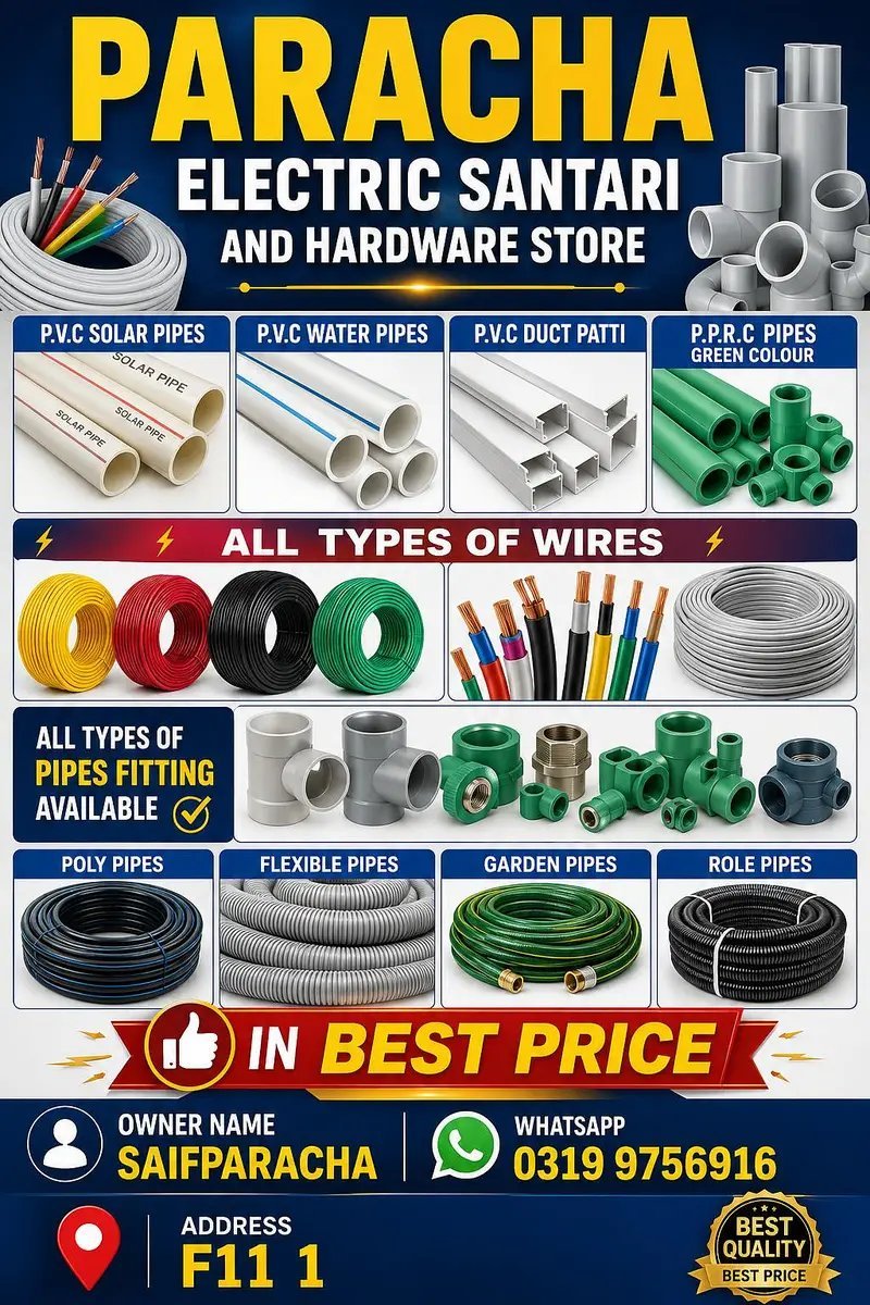 Paracha Electric Santari And Hardware Store