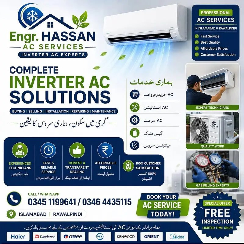 Ac Service | Ac Installation | Gas Filling | Repairing | Maintenance