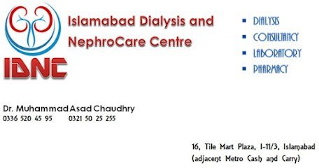 Islamabad Dialysis And Nephrocare Centre