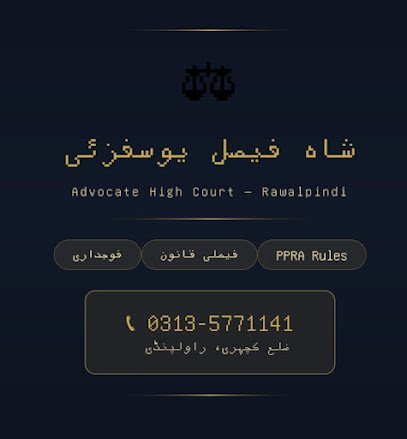 Shah Faisal Yousafzai Advocate