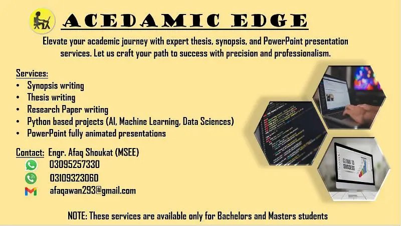 Acedamic Edge (Bs & Ms Final Year Project And Research Work)