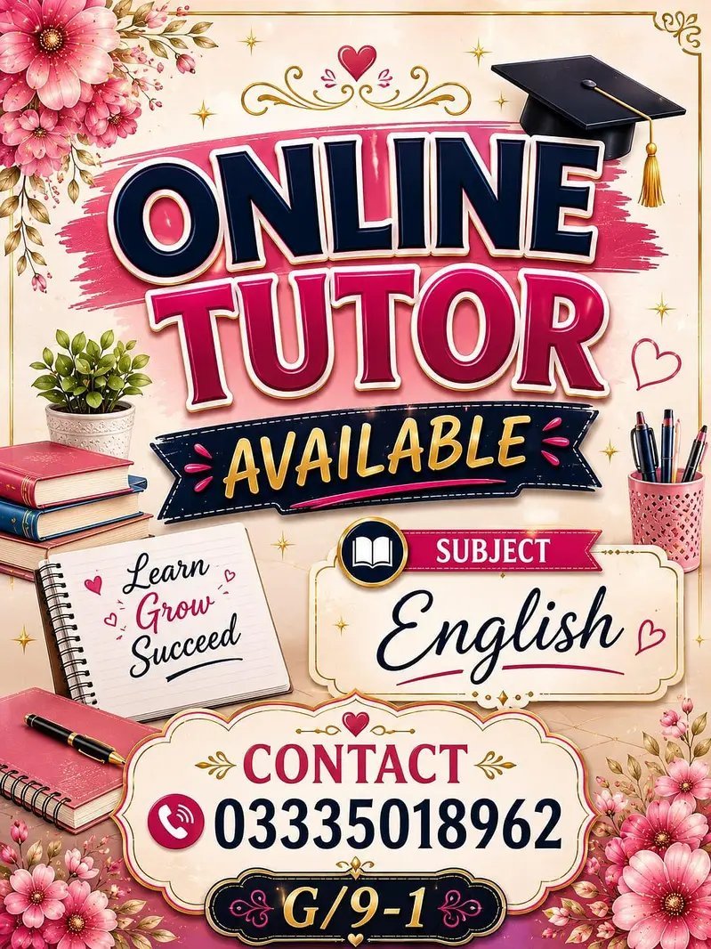 Online Teacher Available