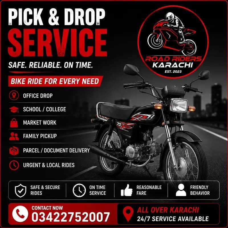 Pick & Drop On Bike Service