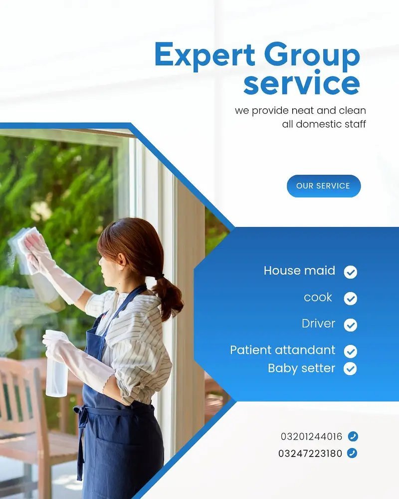 Female Maid, Babysitter, Cook, Patient Attandant