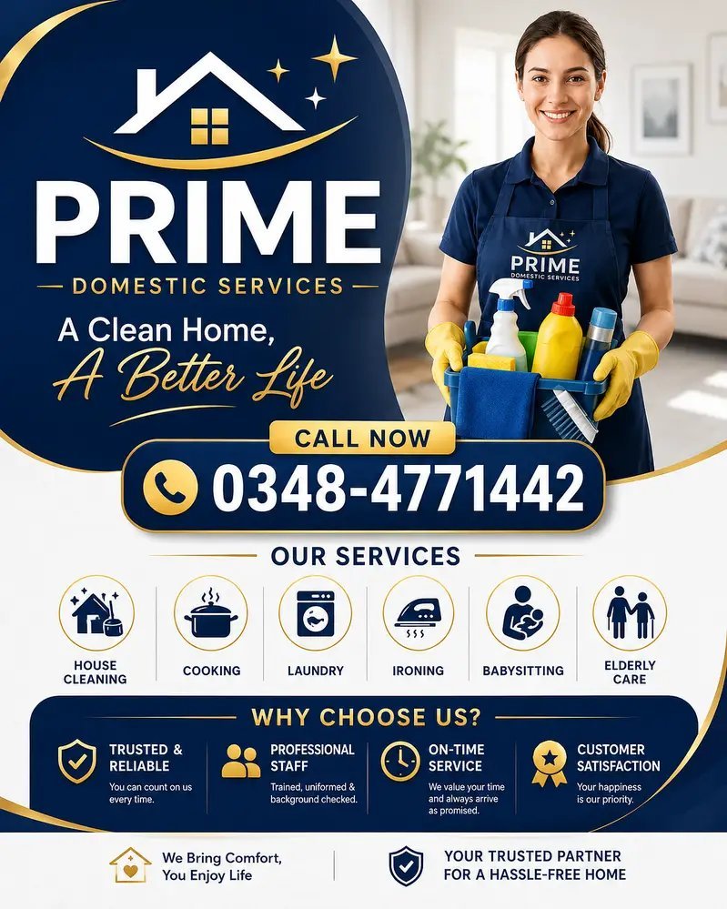 Maid/Cook /Babysitter Patientattendant/Helper Nurses