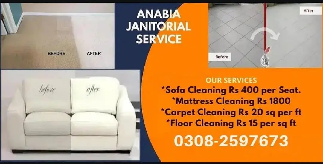 Deep Cleaning/Sofa Cleaning/Carpet Cleaning/Mattres Cleaning Karachi