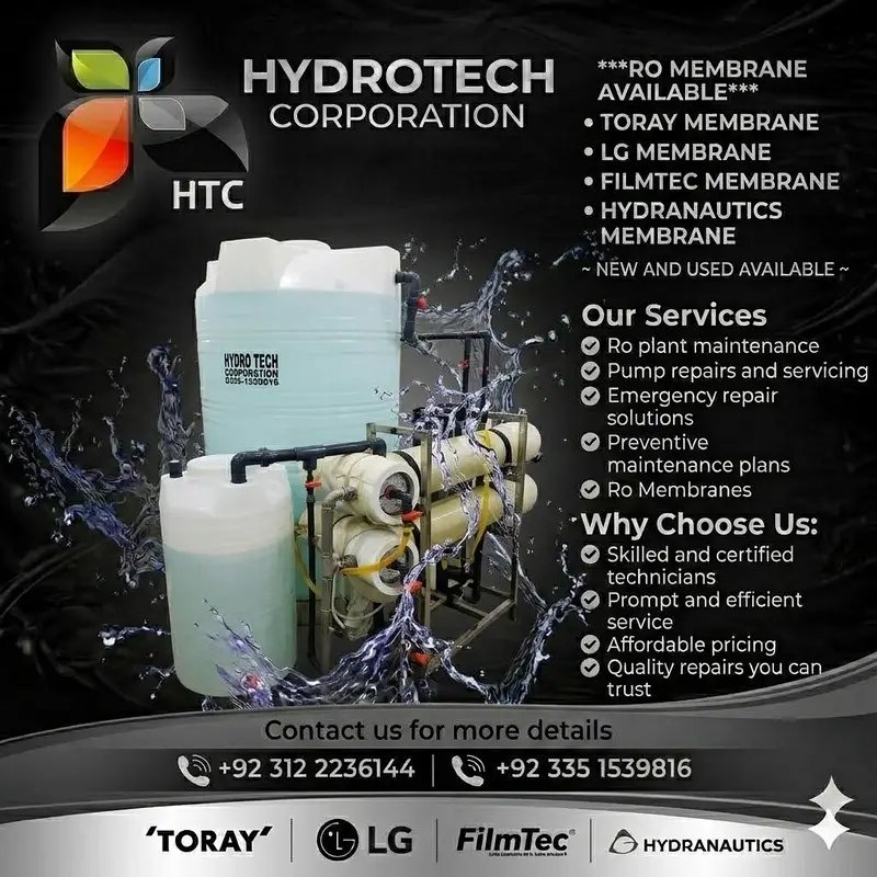 Ro Membrane & Pump Repair | Ro Plant Service & Maintenance