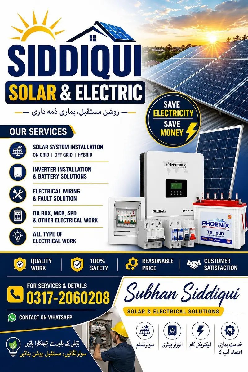 Siddiqui Solar & Electrical Solutions