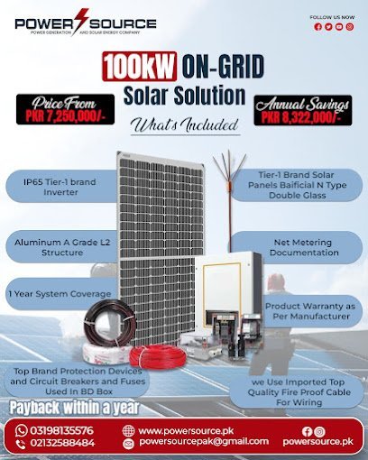 Power Source Pakistan - Pakistan Best Solar Panel, Inverter And Lithium Batteries In Karachi | Solar Companies In Pakistan
