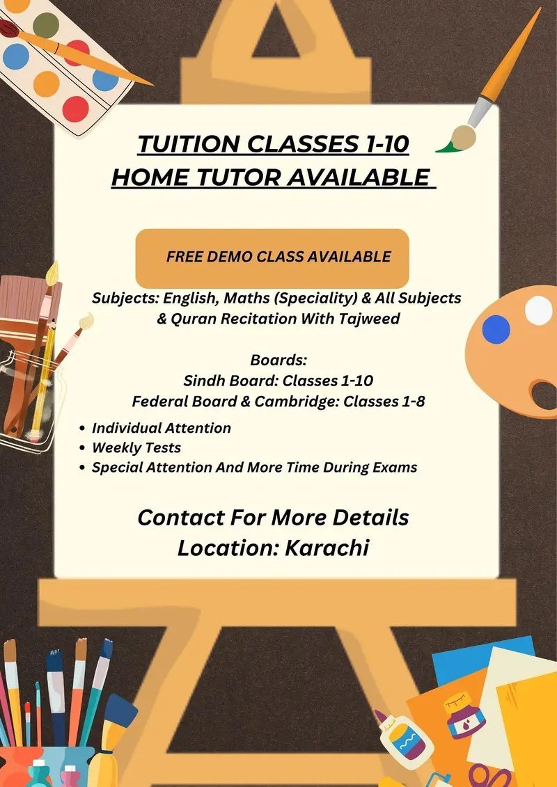 Home Tutor Available