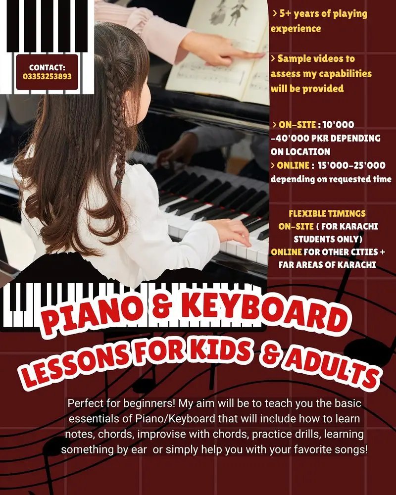 Keyboard & Piano Lessons