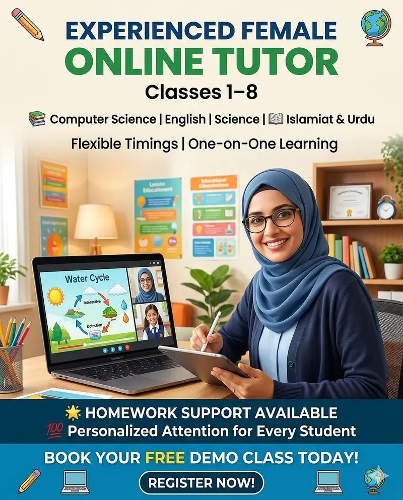 Experienced Female Online Tutor