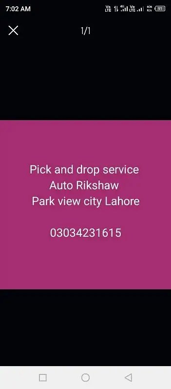 Auto Rikshaw Pick And Drop