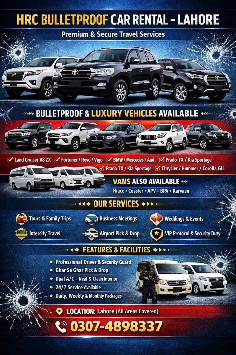 Hrc Bullet Proof Car Rental