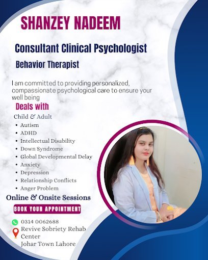 Shanzey Nadeem- Clinical Psychologist