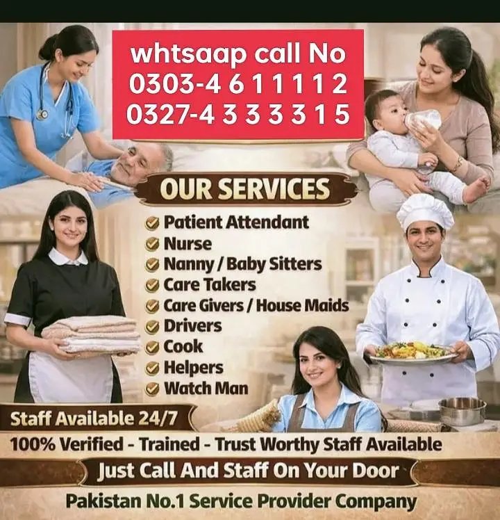 Verified Maids /Maids/Sheff Cook/Baby Care / Nanny / Drivers Available