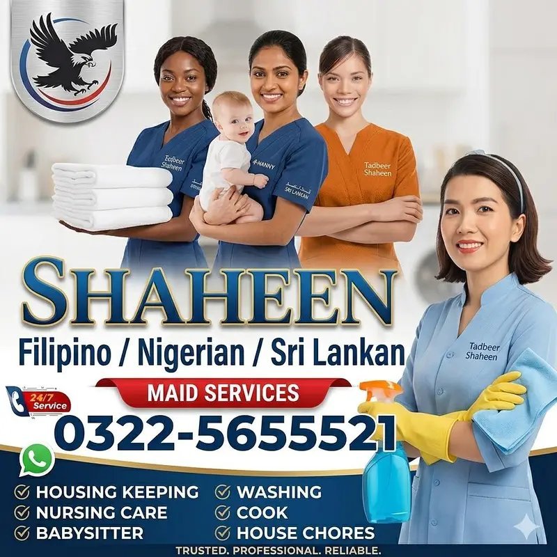 Nigerian Maid Services In Pakistan | Filipino Maid Services | Maids