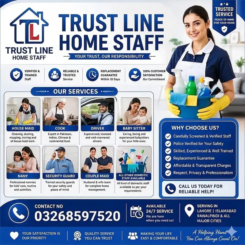 Maids House Maid Cook House Chef Baby Sitter Maid