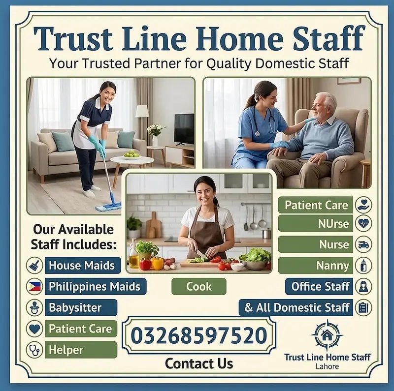 Maids House Maid Cook House Chef Baby Sitter Maid