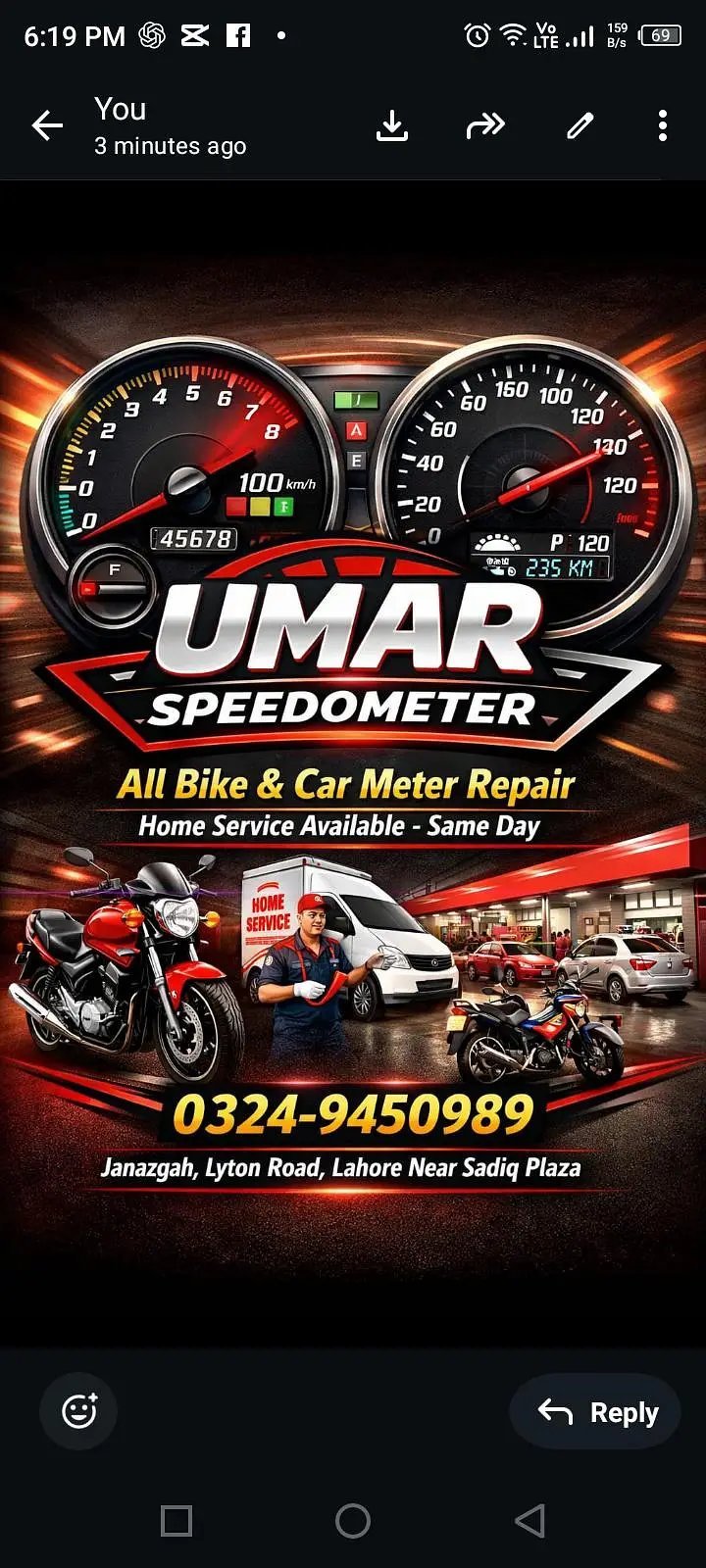 Umar Speedo Meter Repair