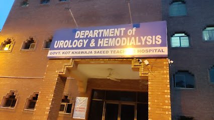 Dialysis Unit And Urology Department Kot Khawaja Saeed Hospital
