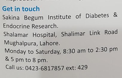 Sakina Institute Of Diabetes And Endocrine Research