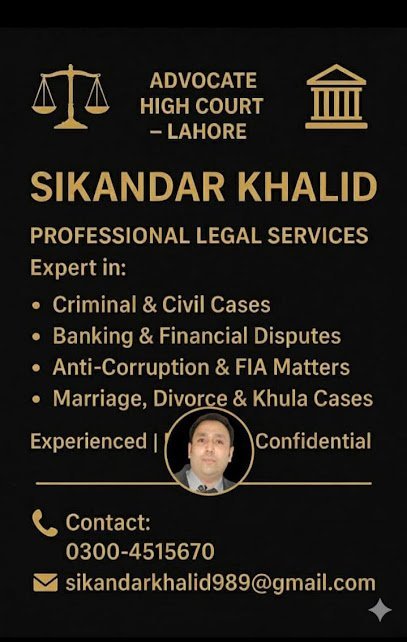Sikandar Khalid Advocate