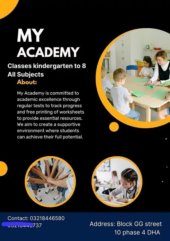 Home Tuition Available For Kg To 8 Class( Pre Olevels)