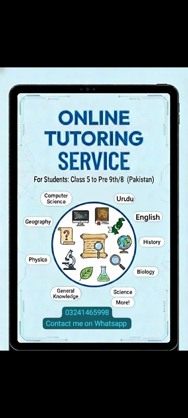 Tutor For Classes 1 To Pre 9Th