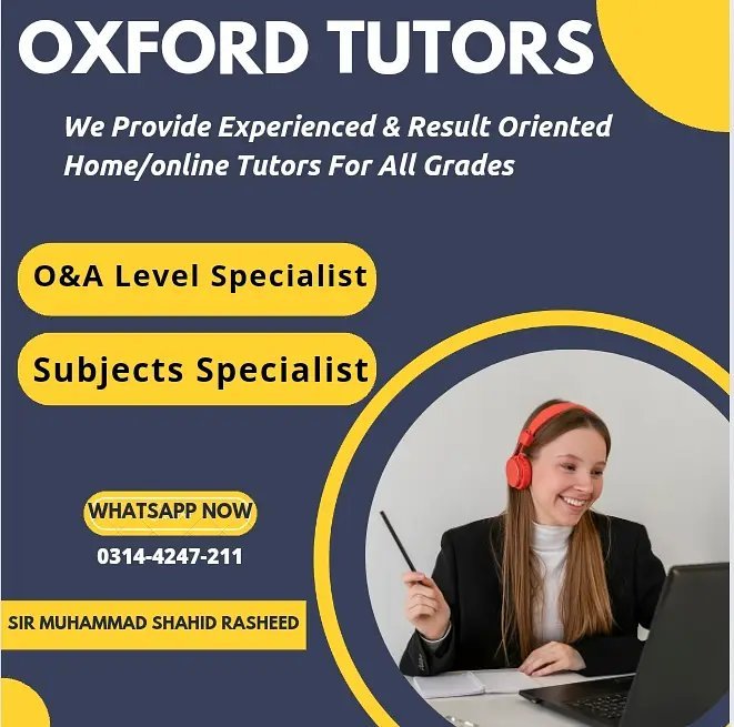 O/A Levels Home Tutors Online