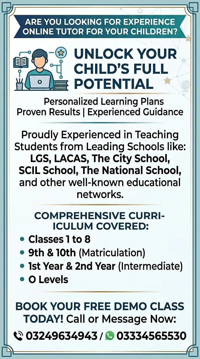Online Tutor Available For Students