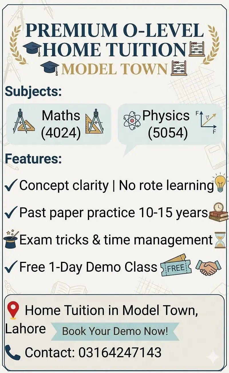 Premium O-Level Home Tuition Services
