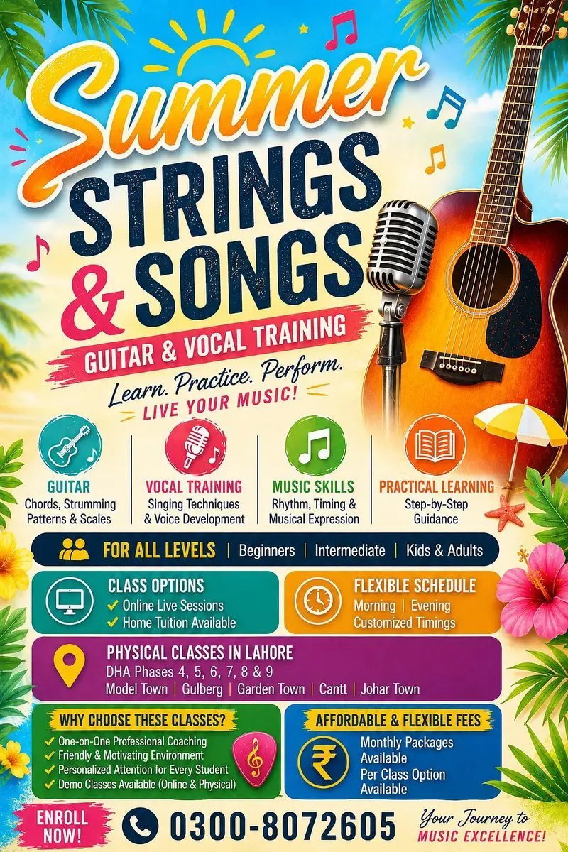 Guitar And Vocal Classes
